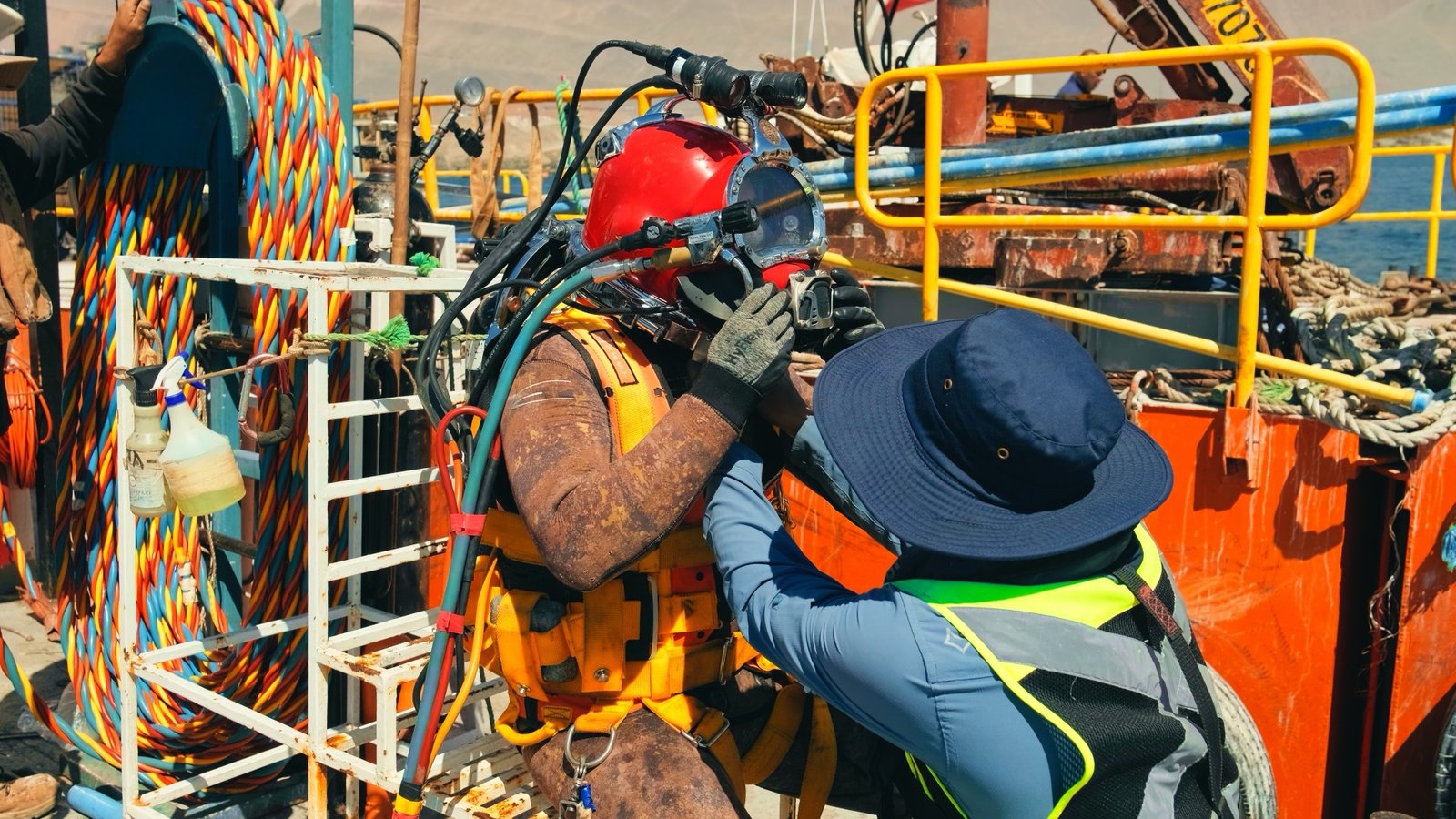 Buceo comercial de apoyo · Patache, Iquique